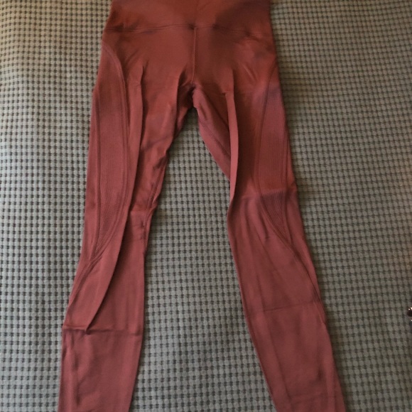 lululemon athletica Pants - Lulu Lemon Fleece Maroon Leggings